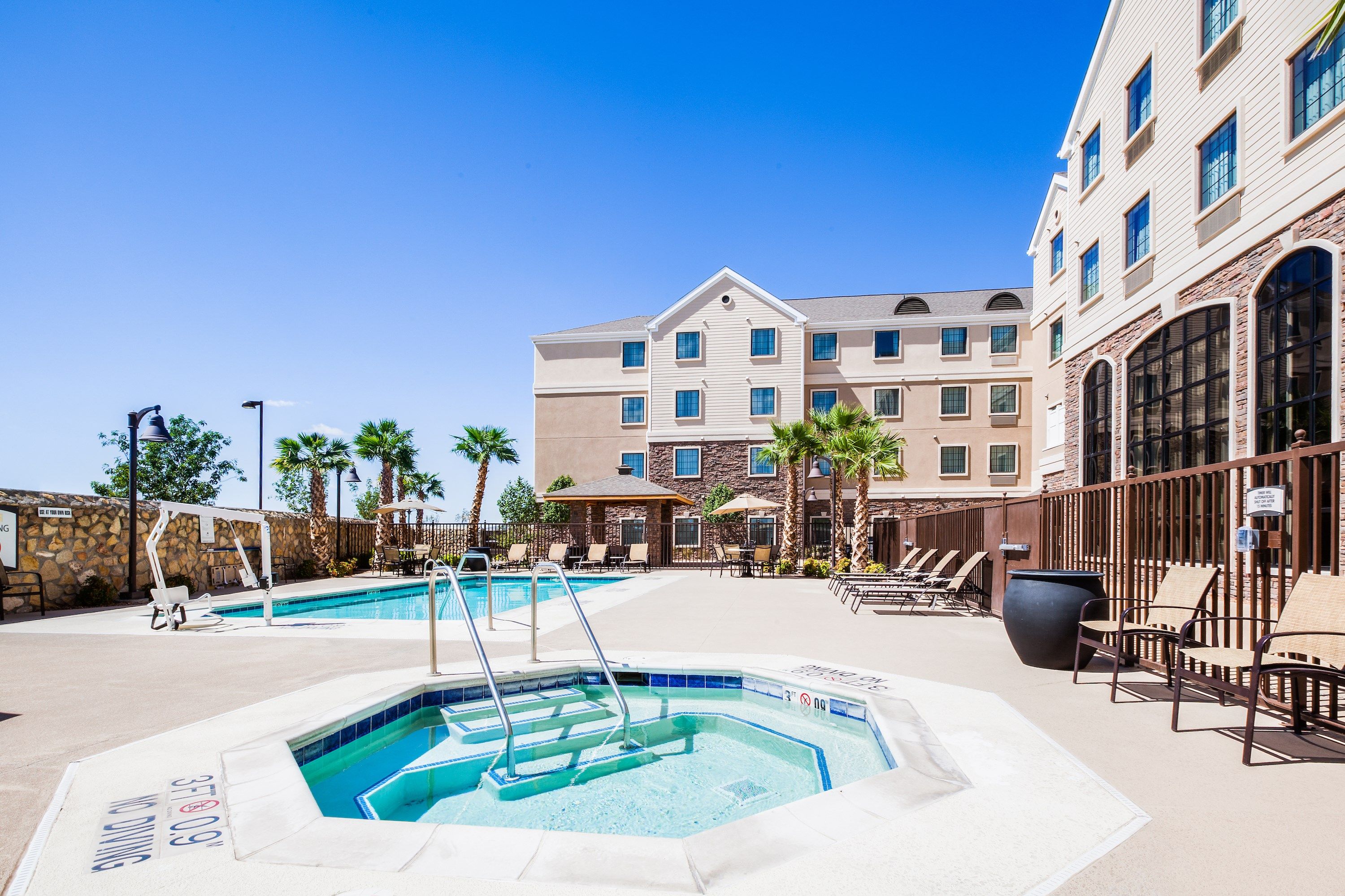 image Take a dip in the outdoor pool.