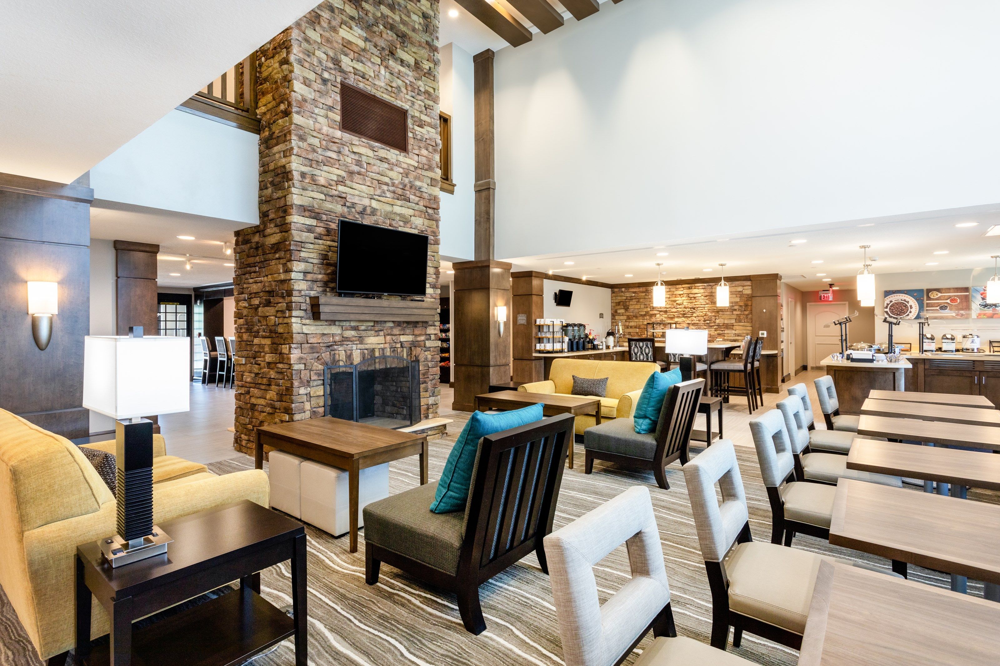 image Grab a seat in the lounge area — a relaxed spot to catch up with fellow travelers