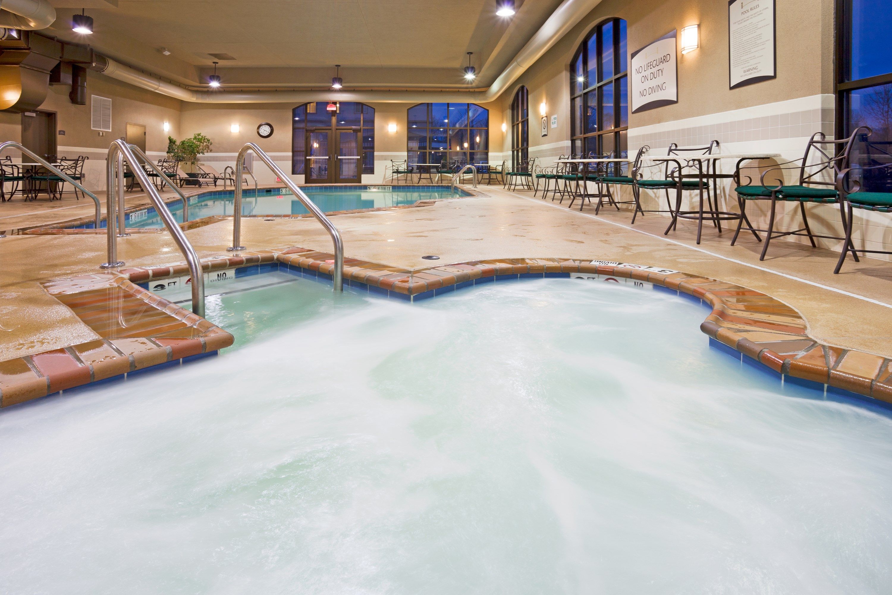 image Relax in the hot tub.