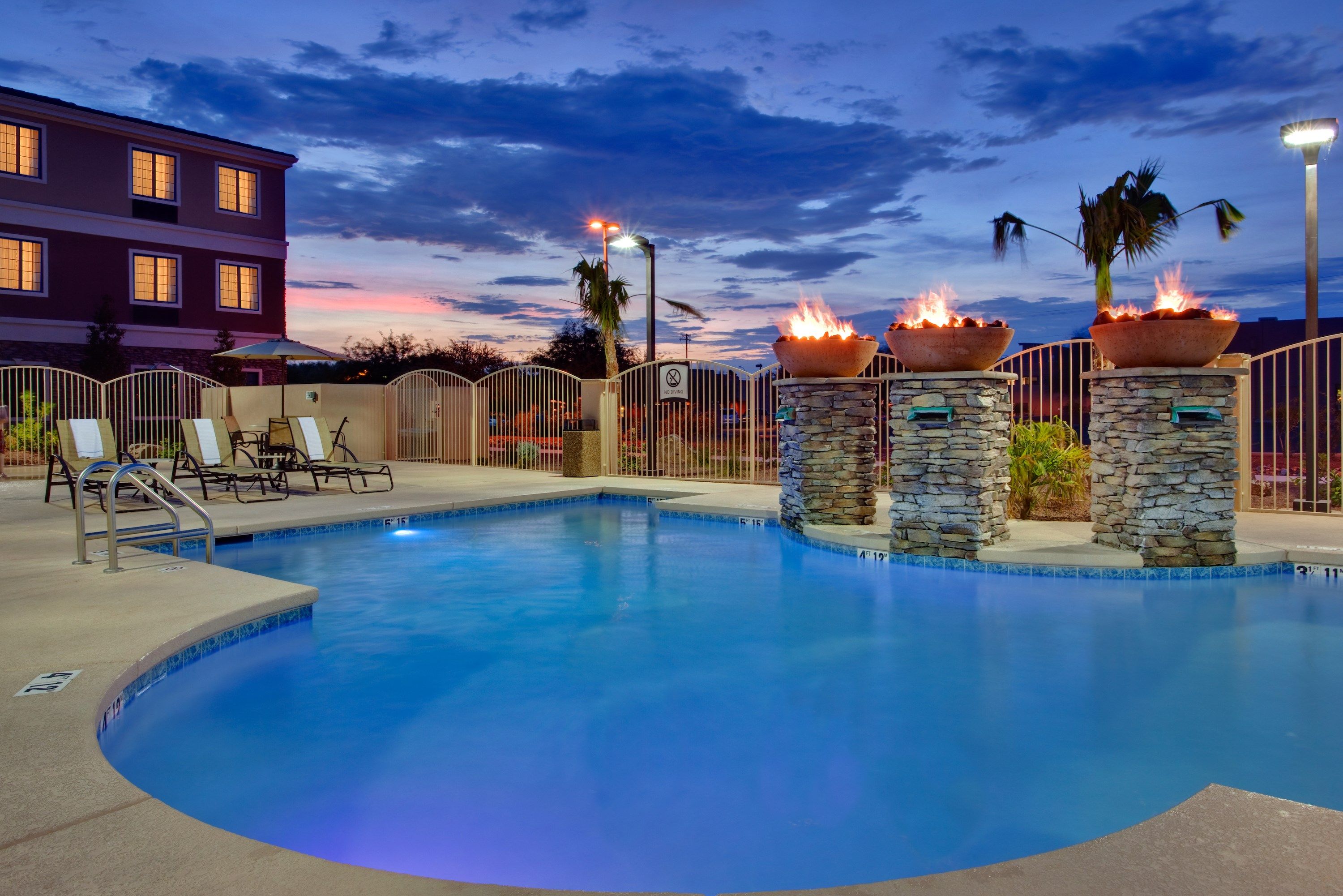image Lounge around the pool after a day of adventure.