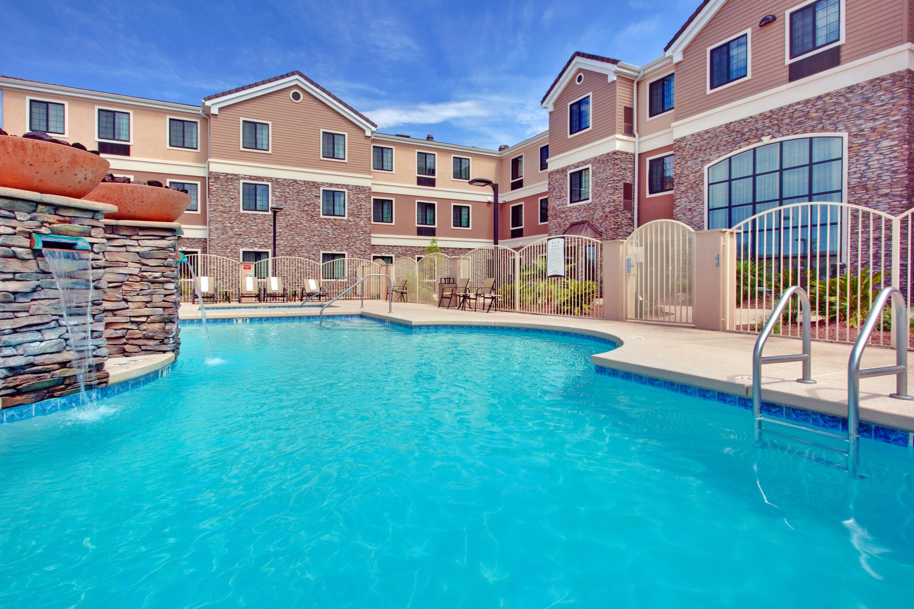 image Dive into the pool after a day of fun.