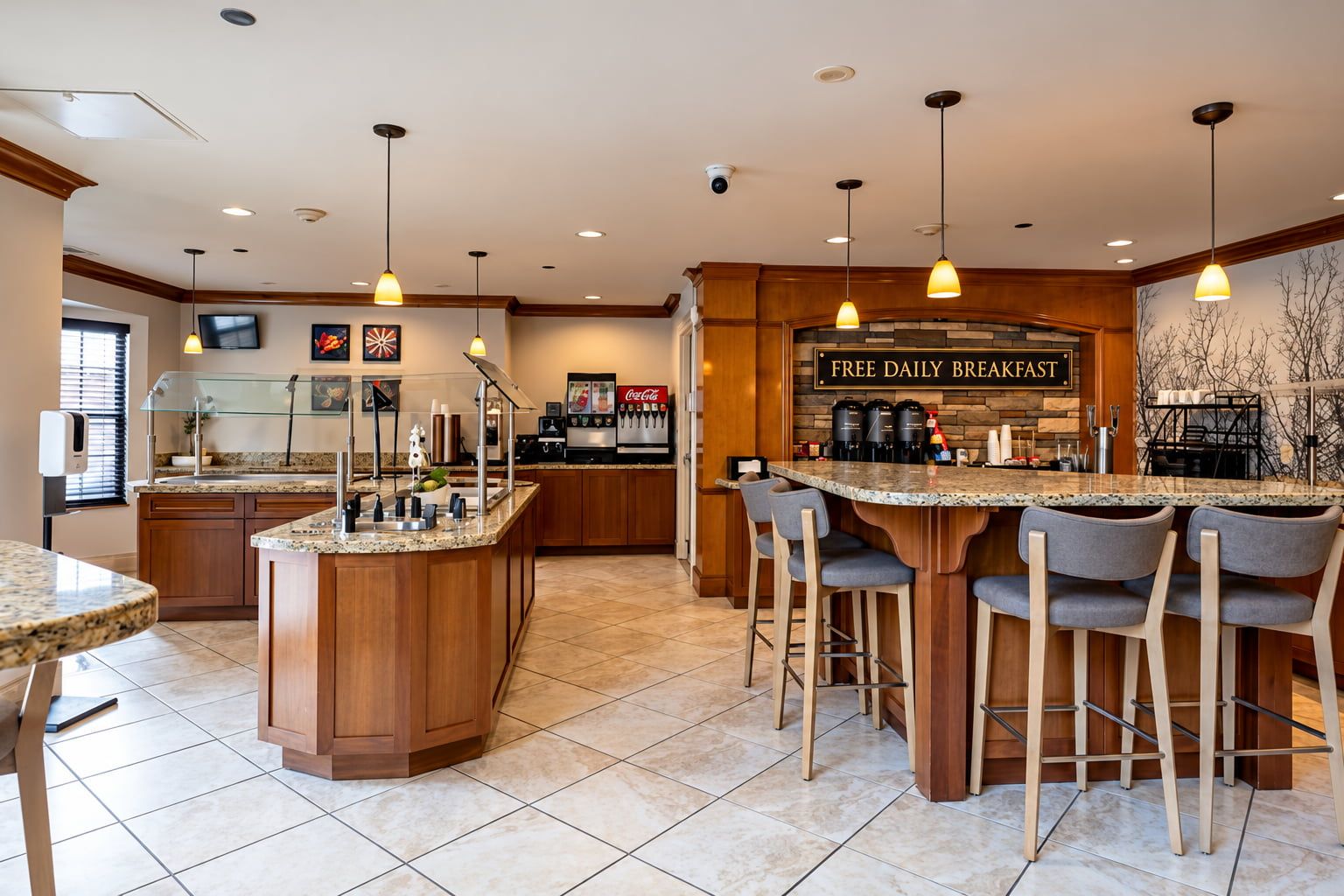 image Breakfast area with casual seating.