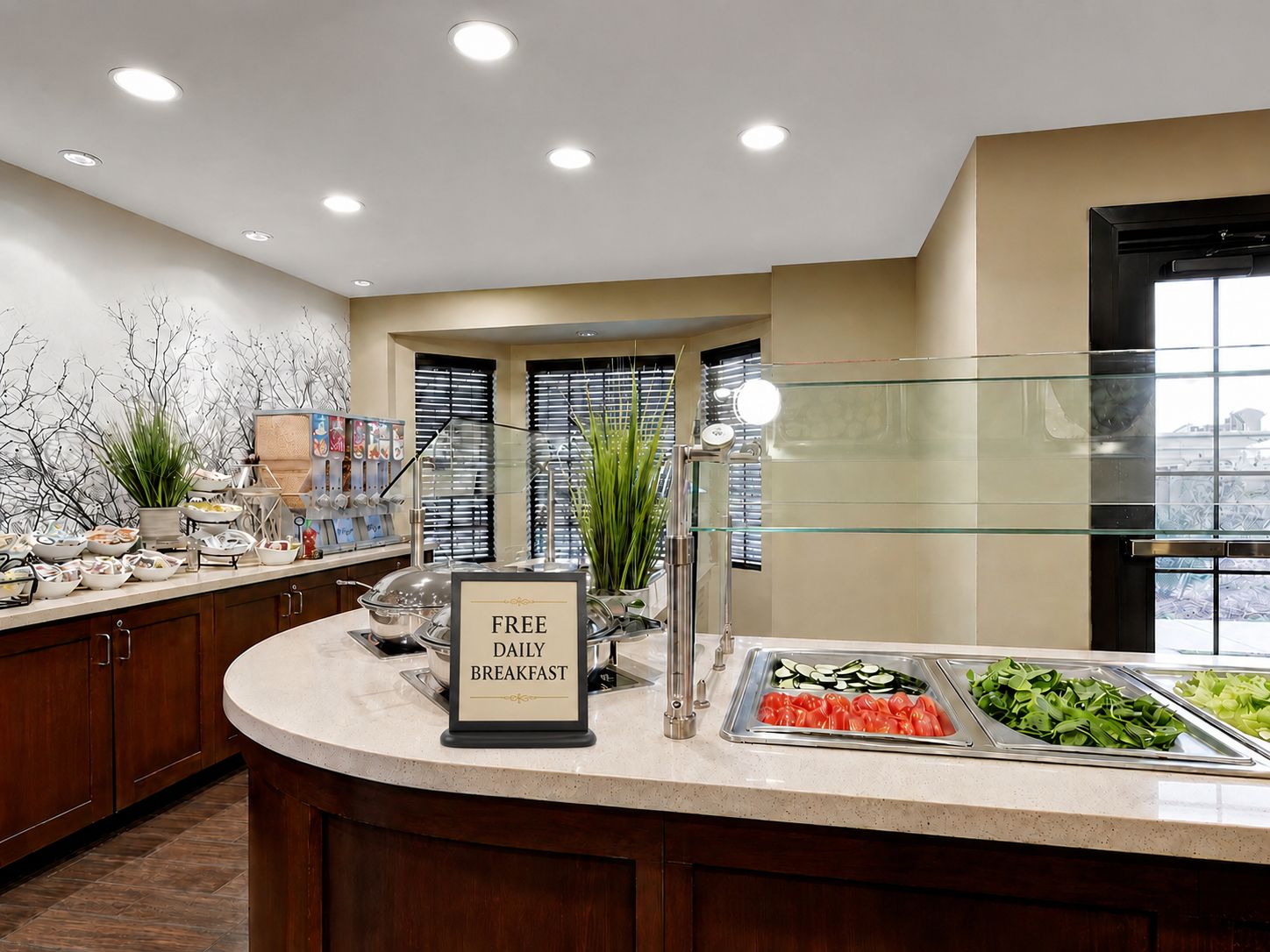 image Fresh ingredients await at our breakfast station.