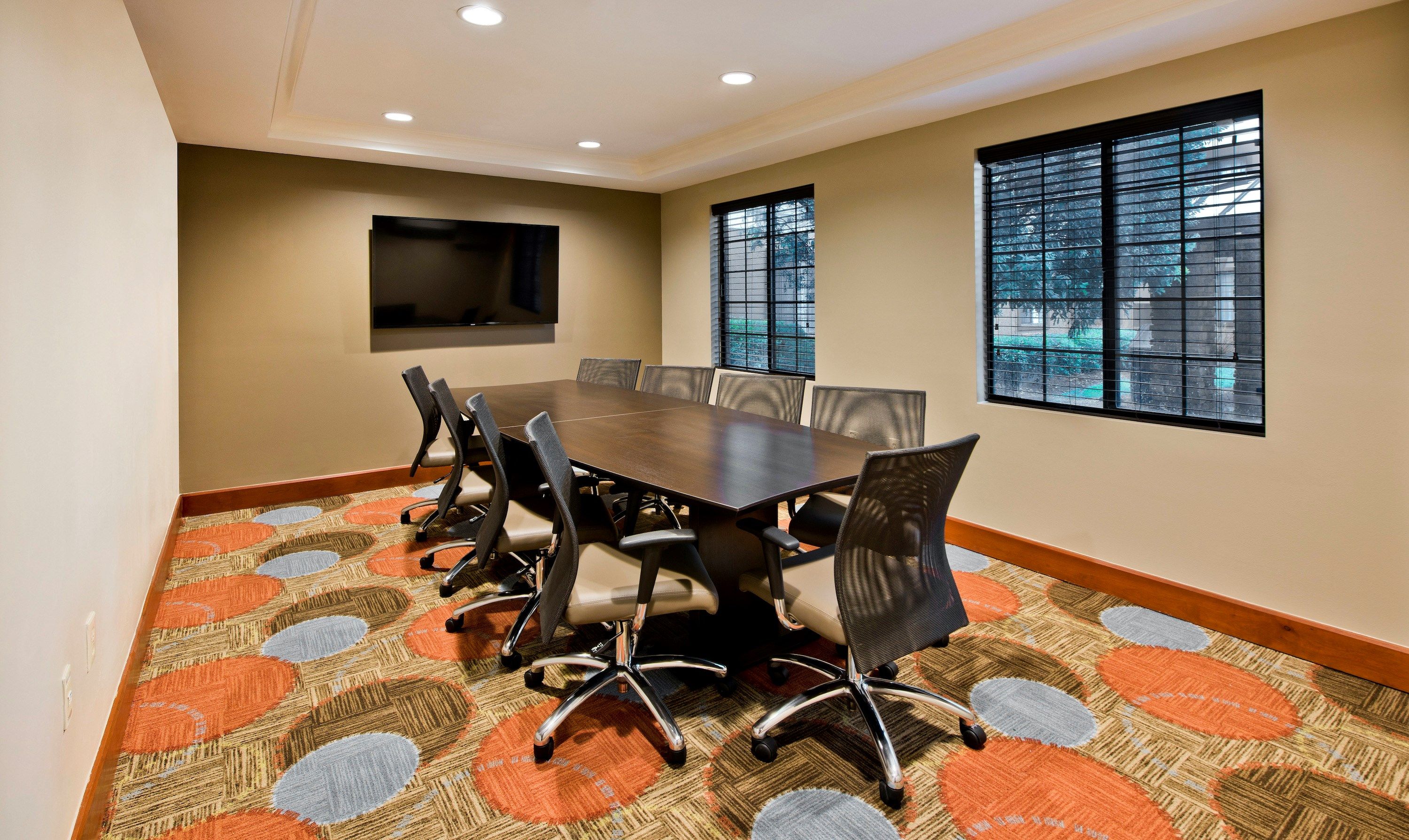 image Business travelers will love the meeting room.
