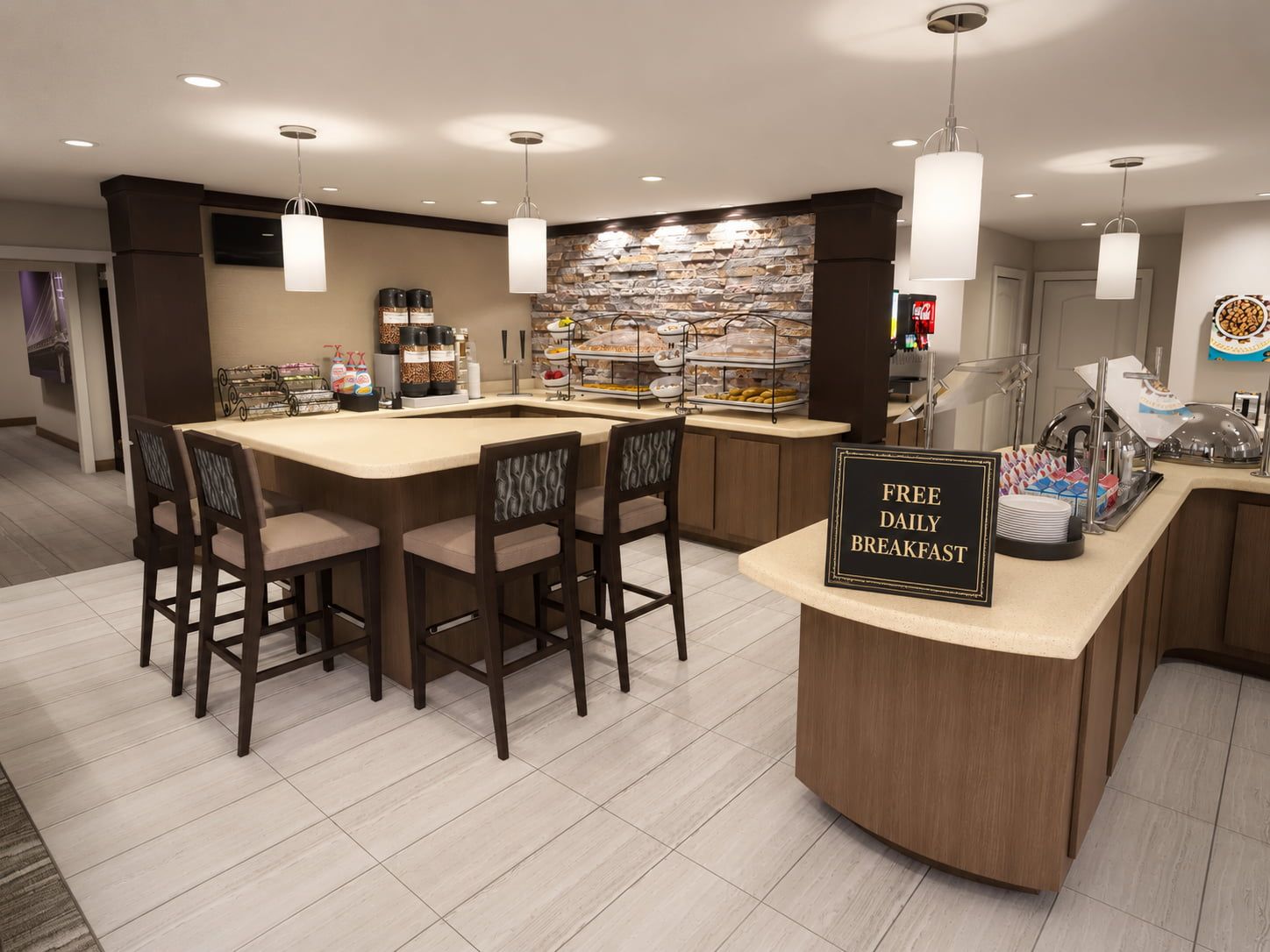 image Start your day right with a tempting breakfast spread in a welcoming dining area.