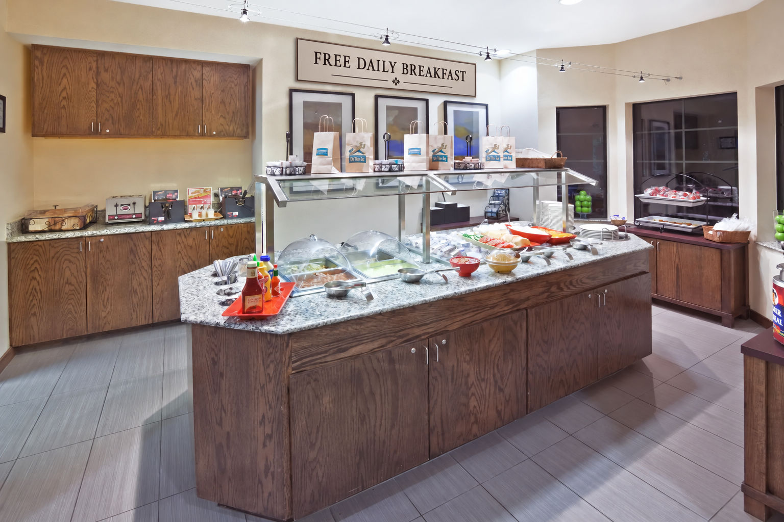 image Start your morning at the breakfast area with plenty of choices