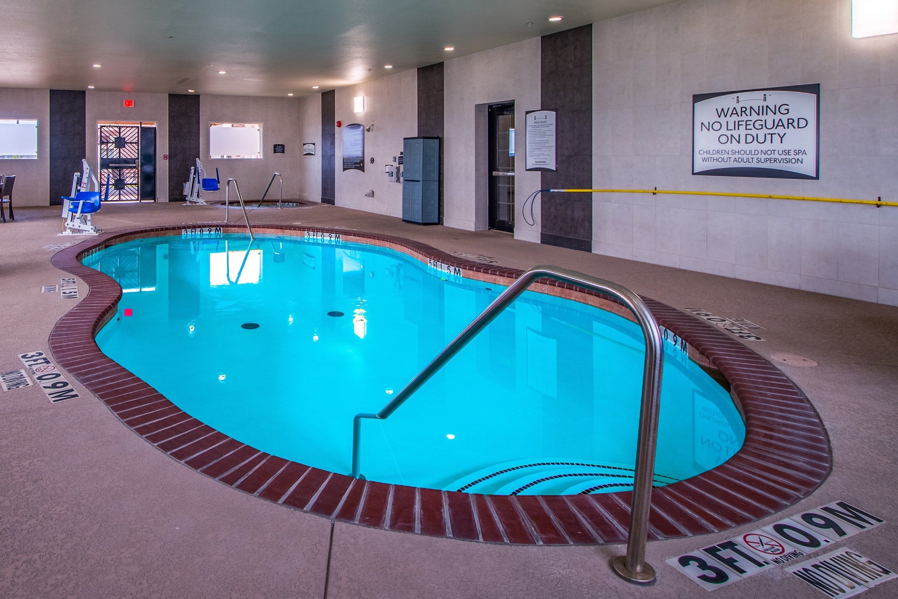 image Go for a quick swim in the indoor pool.