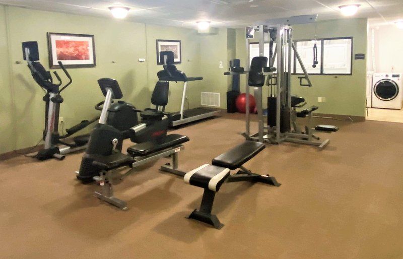 image Fitness center with cardio and strength equipment