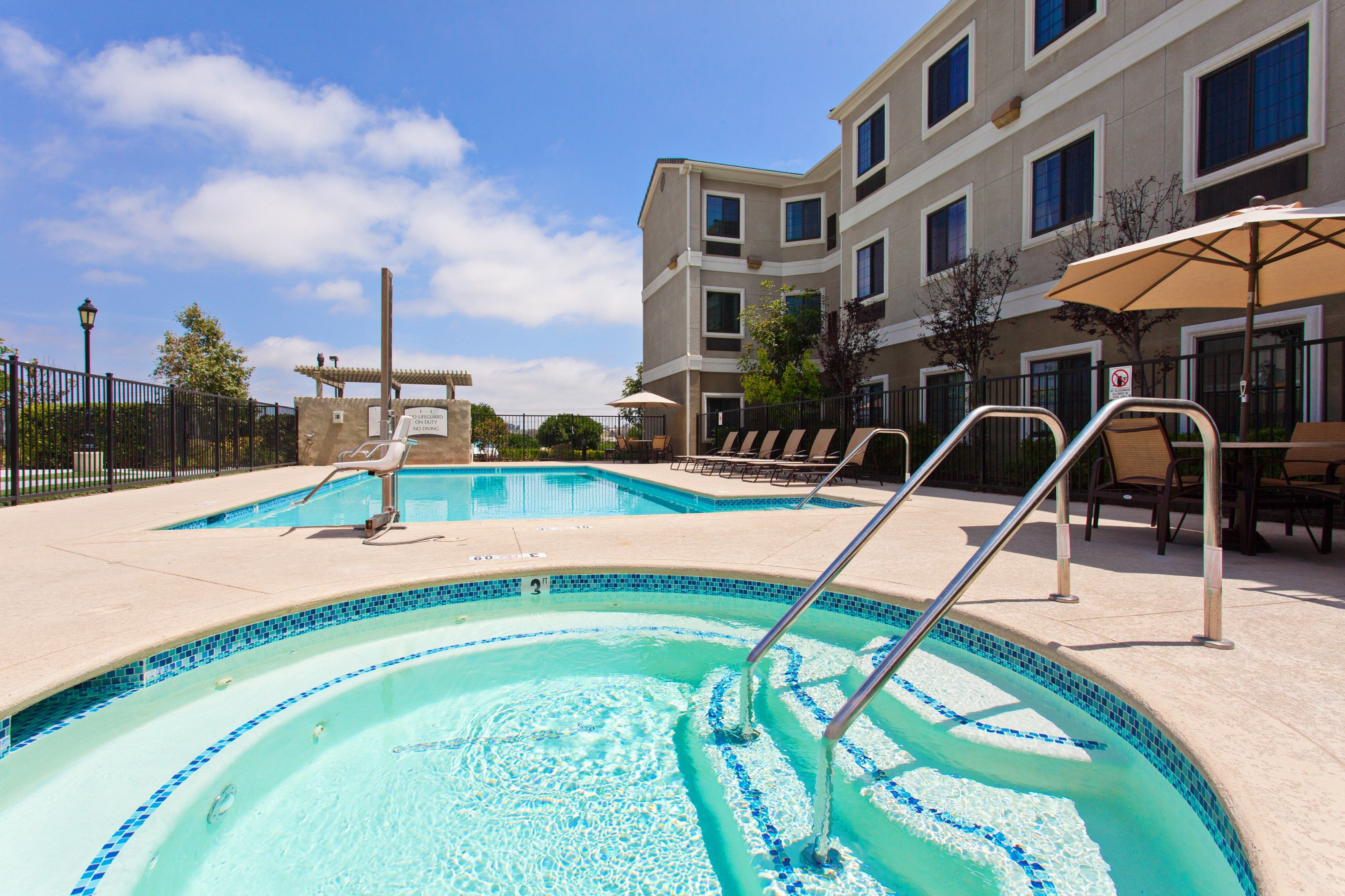 image Relax in the hot tub.