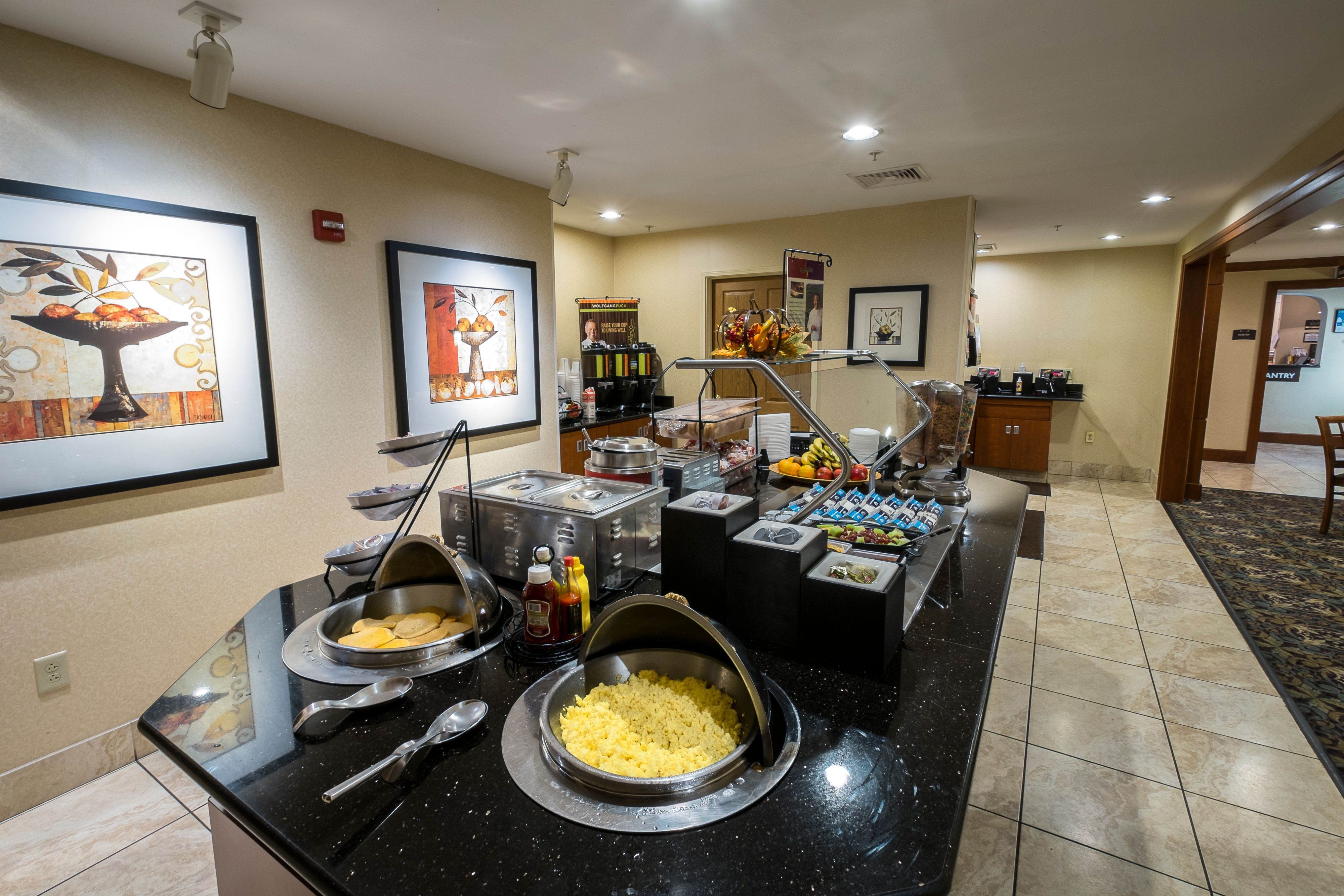 image Complimentary hot breakfast buffet served fresh every morning.