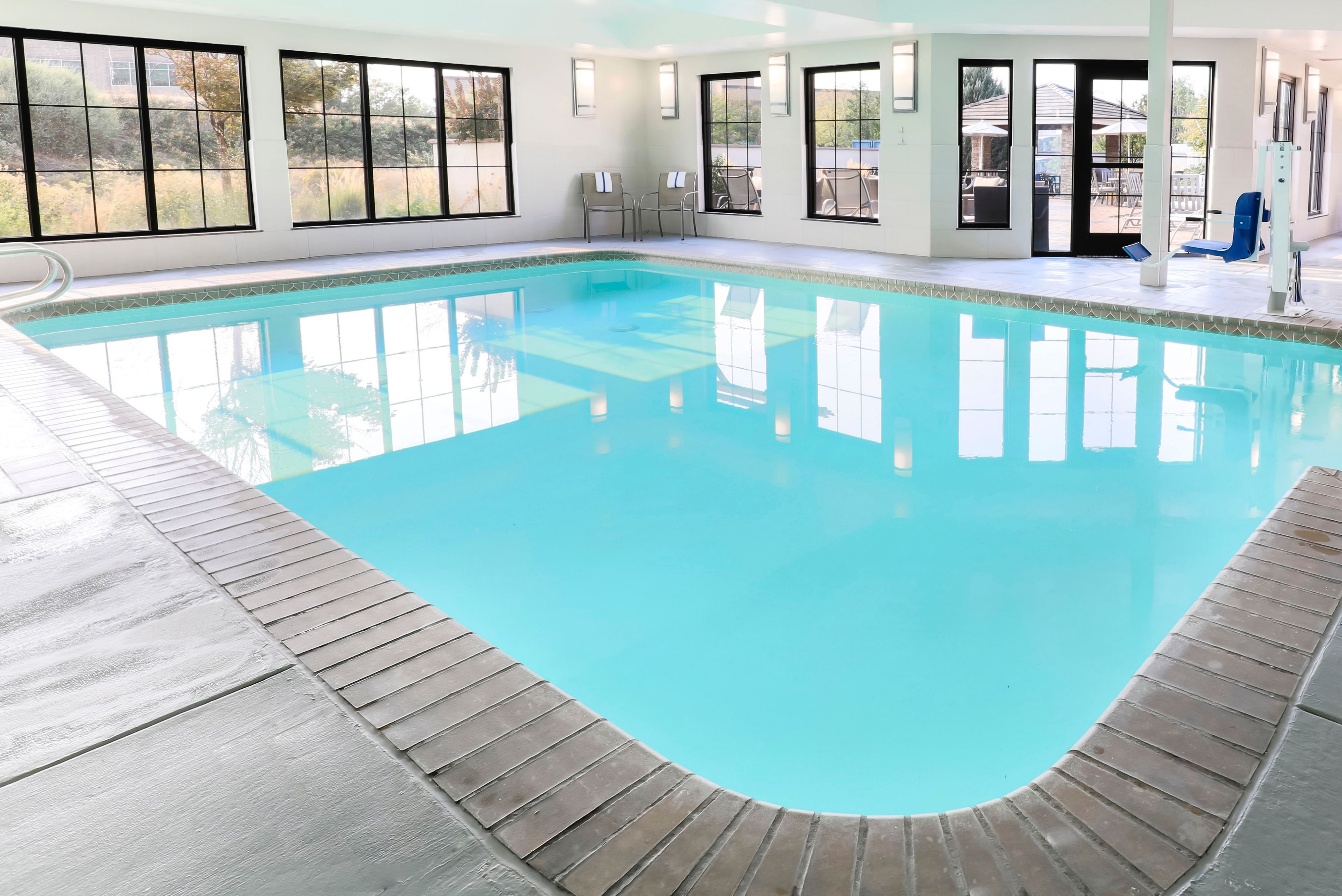 image Enjoy year-round swims in our heated indoor pool and lounge area.