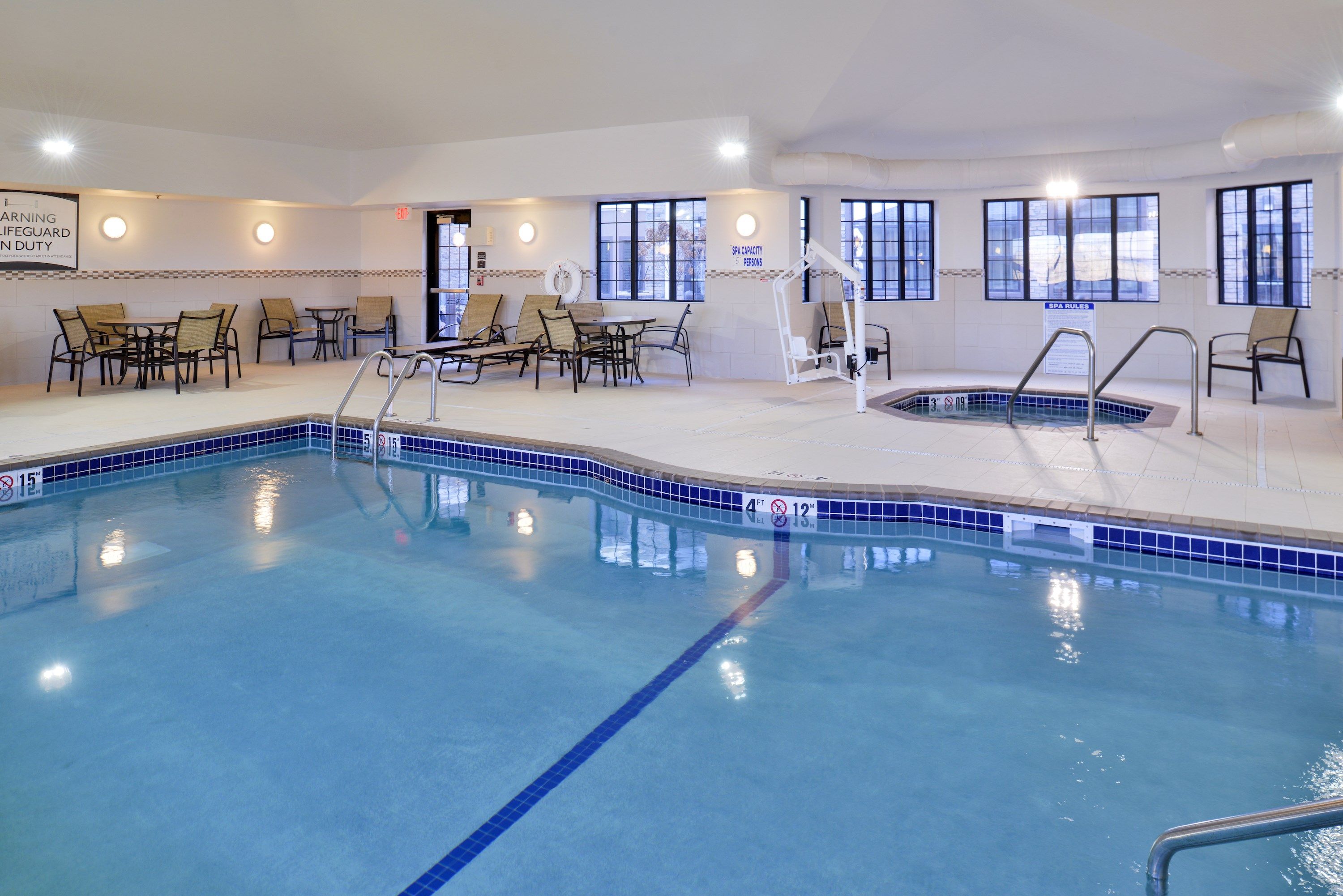 image Take a dip in the indoor pool.