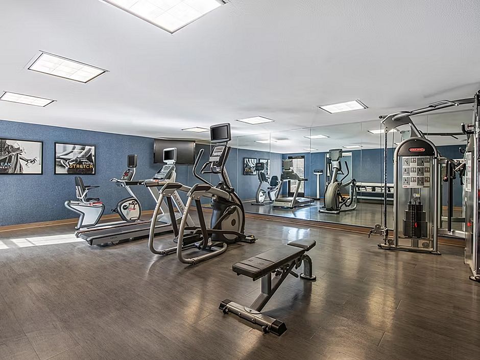 image Stay active in the well-equipped fitness center, designed to keep you moving.