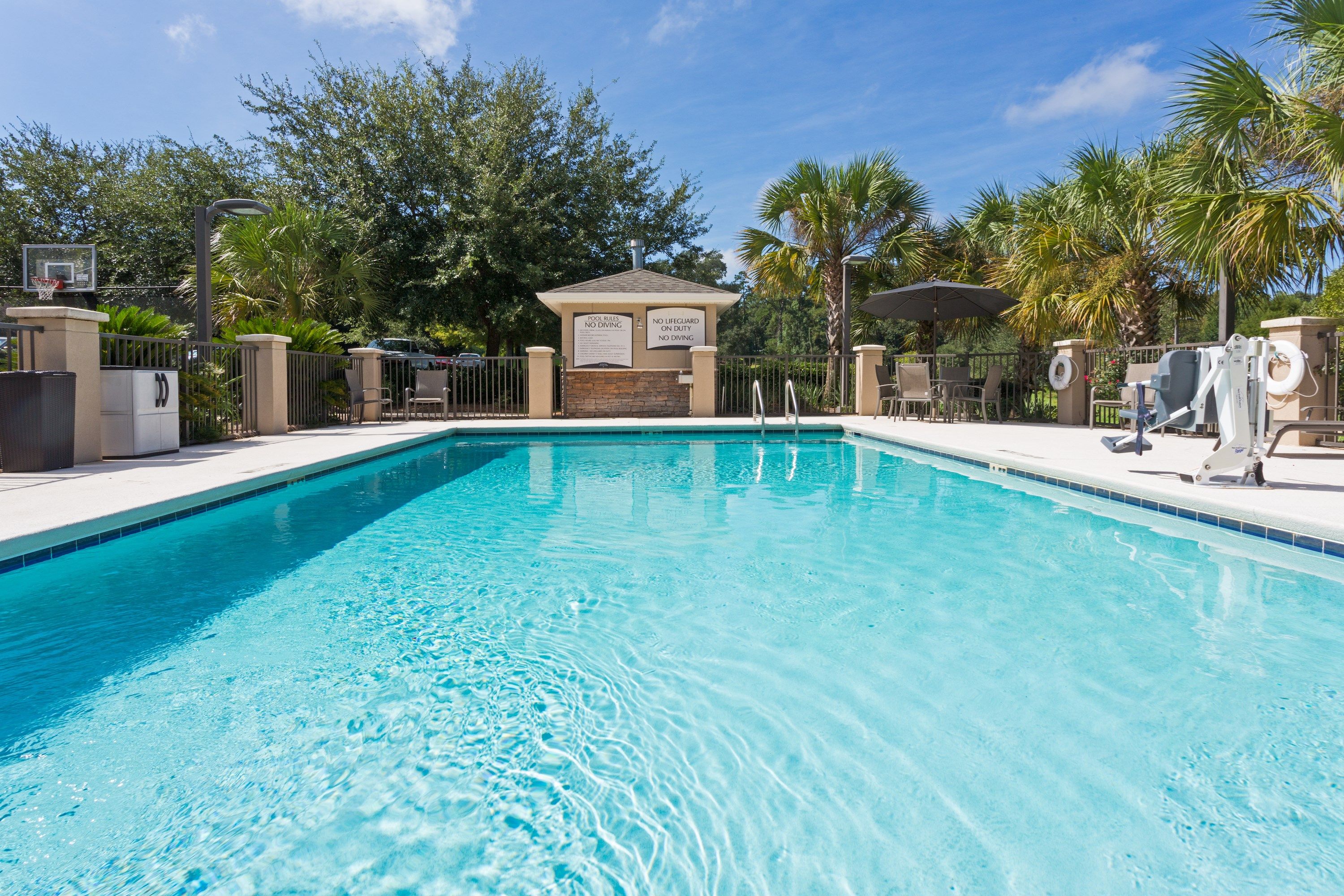 image Go for a dip in the seasonal outdoor pool.