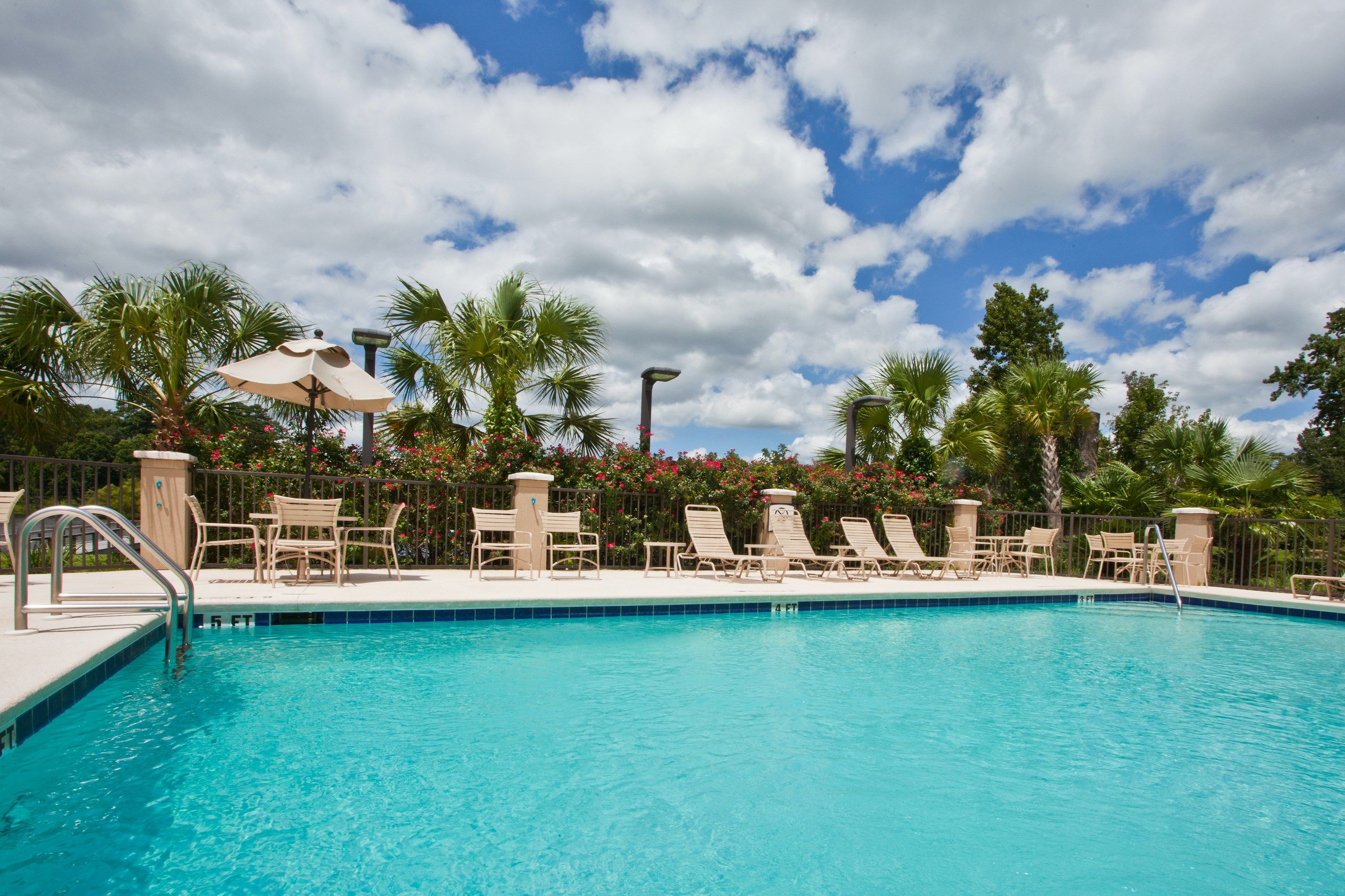 image Take a swim in the lovely pool.