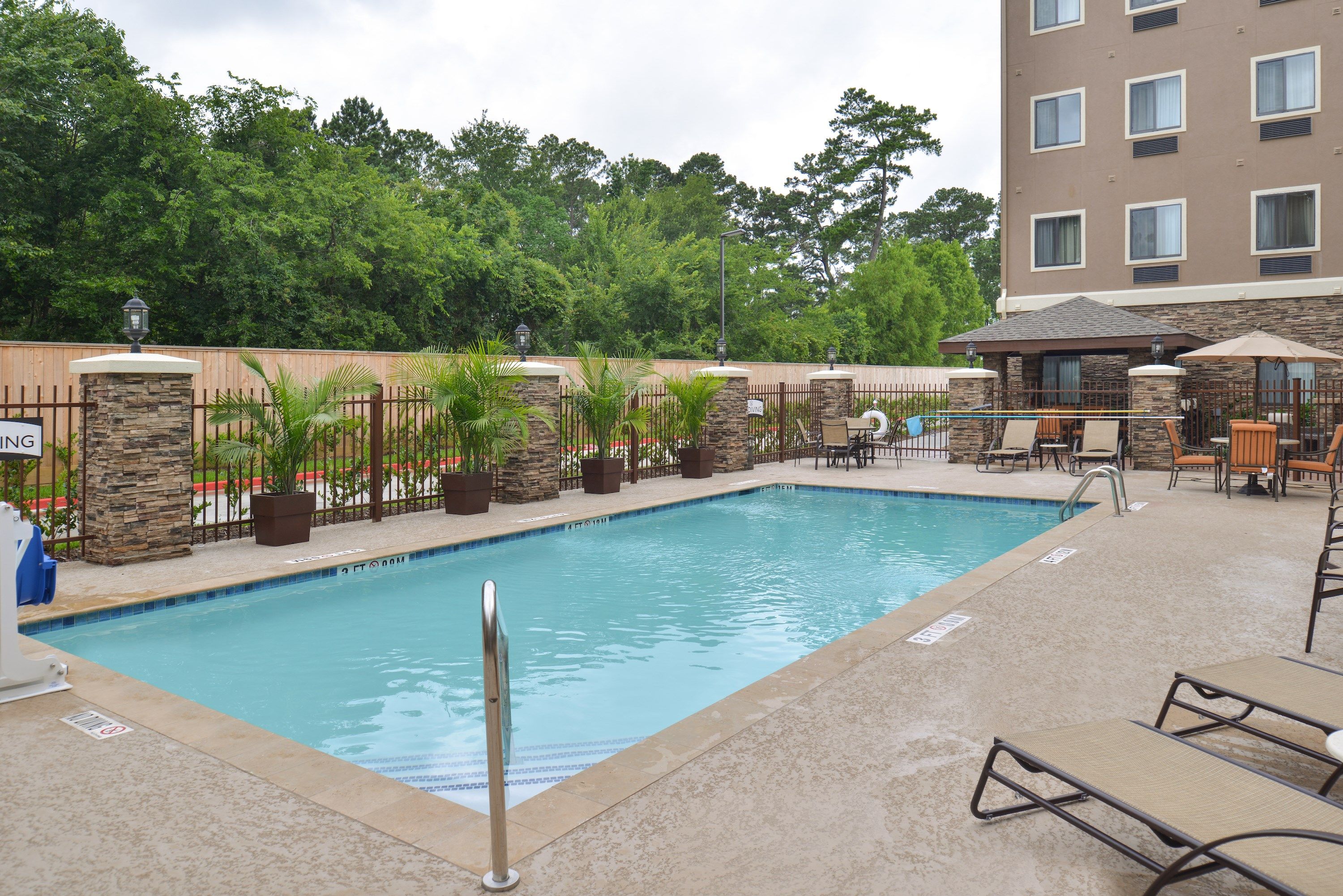 image Take a dip in the shared outdoor pool.