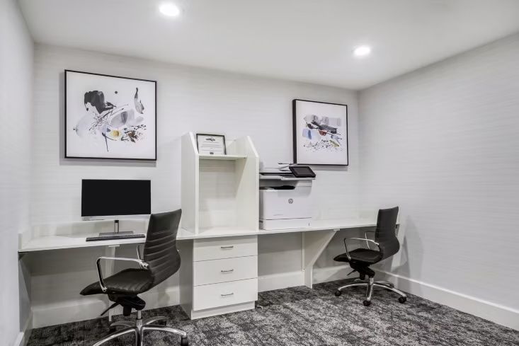 image Business center with workstations, printer, and 24-hour access for all guests