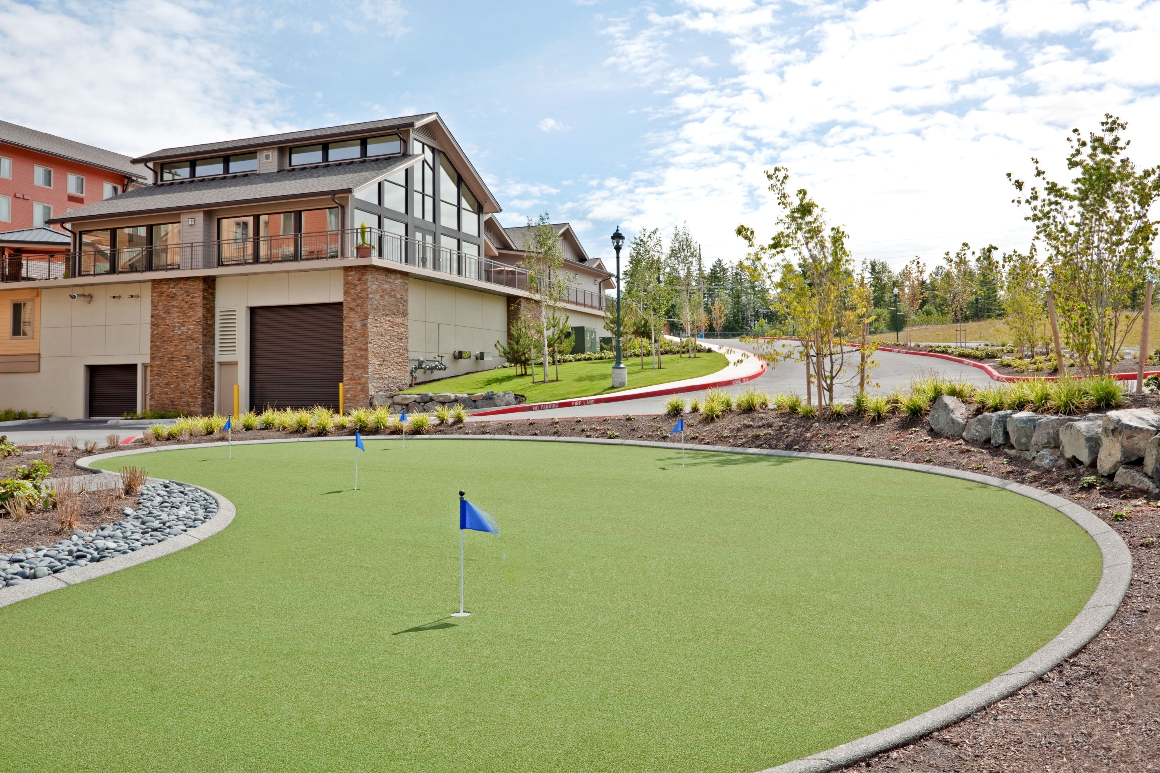 image Borrow a putter from the front desk and play the five-hole putting green