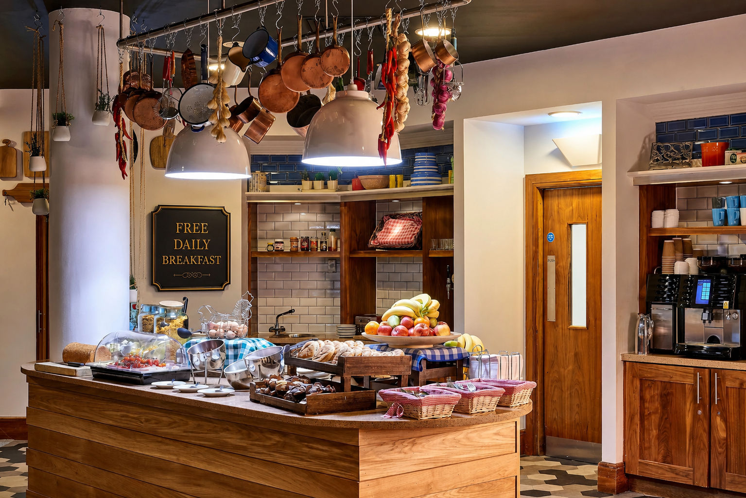 image Hearty hot and continental breakfast buffet served daily.