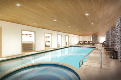 Take a dip in the indoor pool!