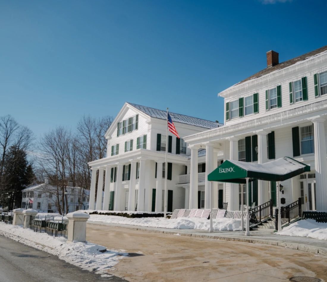 image Historic building in winter.