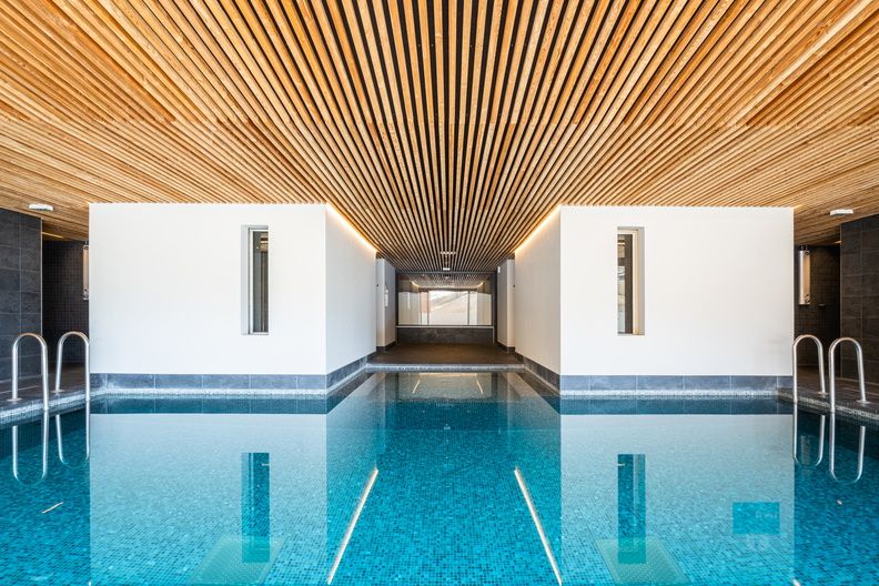 image Spend time with family and friends in the indoor pool.