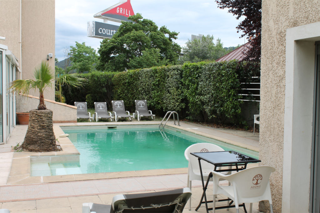 image Get some sun in the outdoor pool.