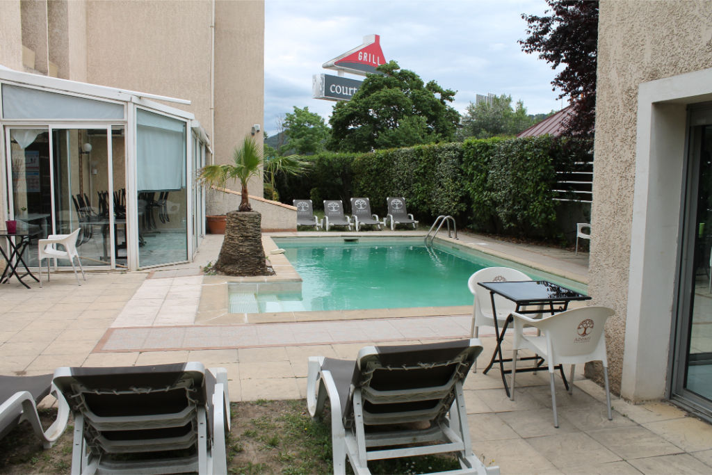 image Spend time with family and friends in the outdoor pool.