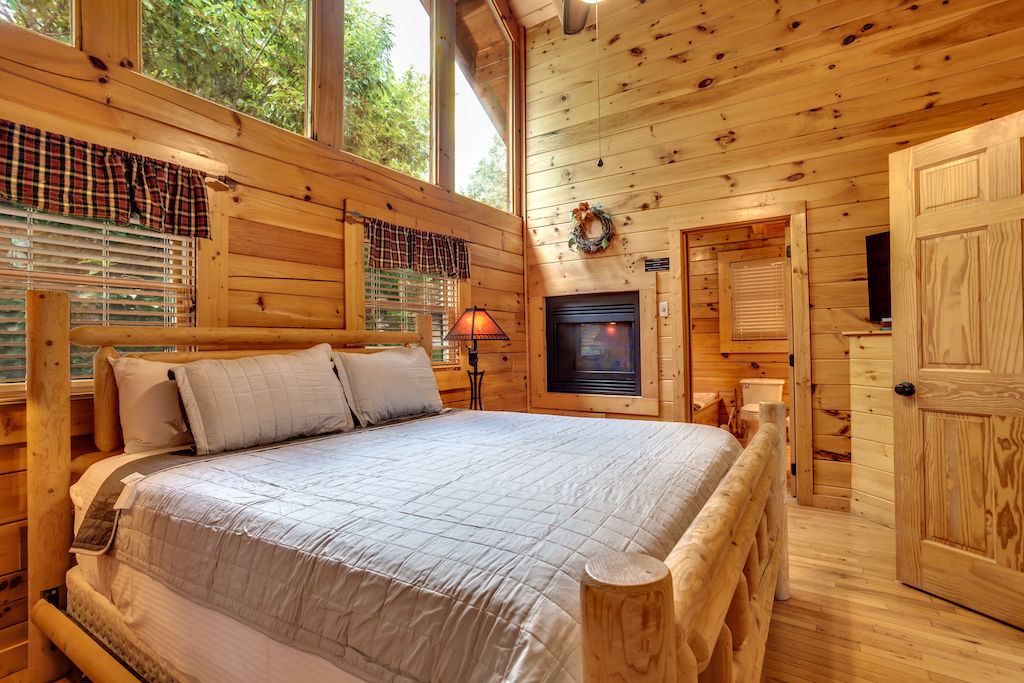 image Get a peaceful night's sleep in our cozy master bedroom.