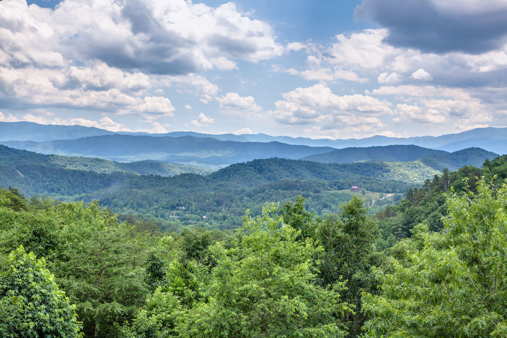 image Enjoy stunning mountain views of the Smokies from our cabin!