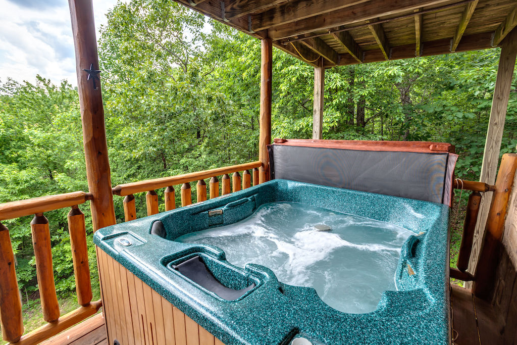 image Take a dip in your private hot tub!