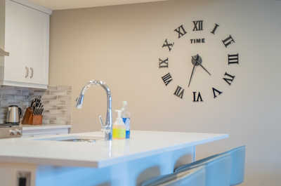 Embrace modern elegance in a stylish kitchen, where cooking meets contemporary design.