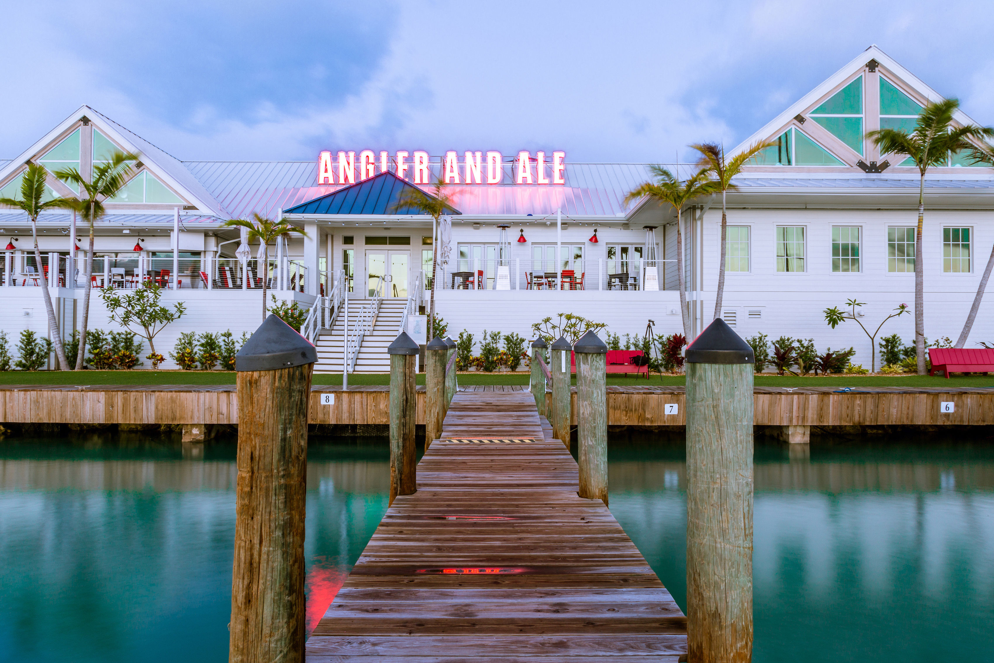 image On the docks of our Florida Keys marina, Anger and Ale is a place where families can come together and try local specialities.