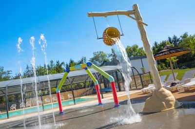Interactive fountains for kids to enjoy.