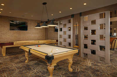 Shoot some pool with your group in the cozy billiards lounge.
