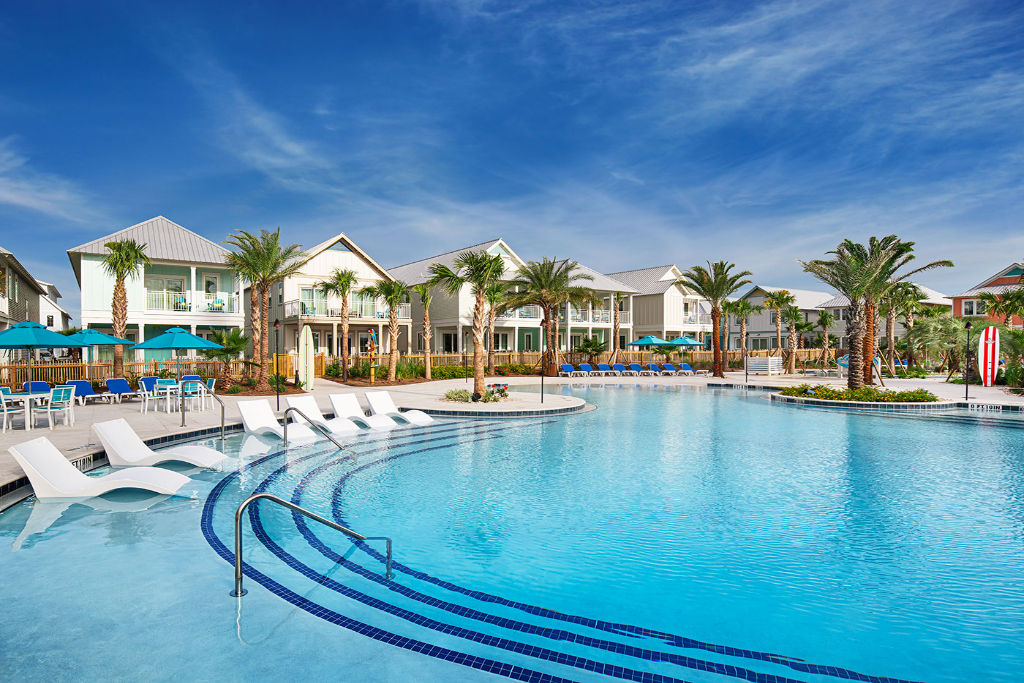 image  Immerse yourself in the luxury of our expansive azure pool.