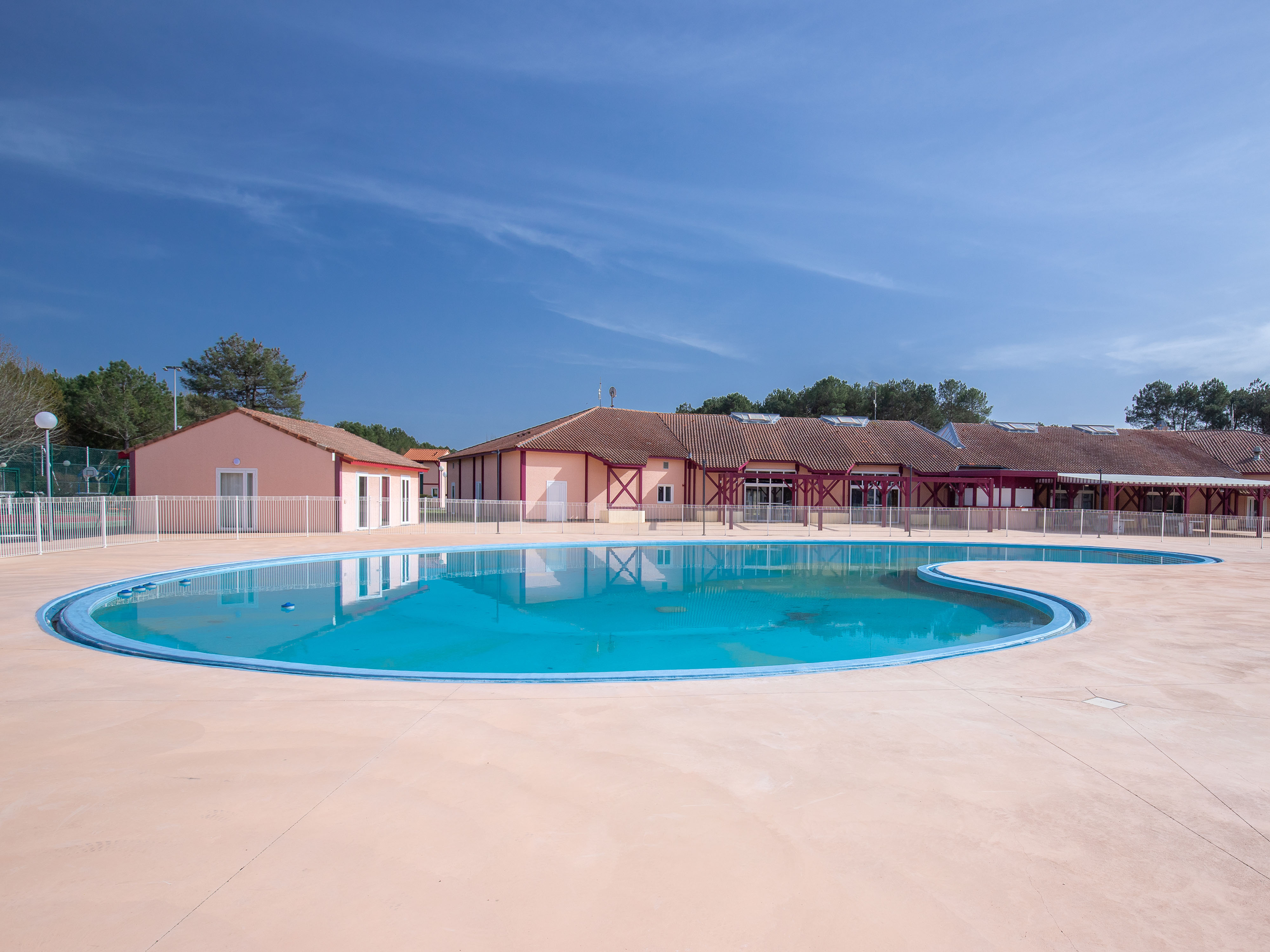 image Dive into fun at our large swimming pool.