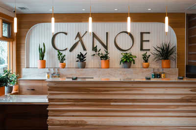 A warm and welcoming reception area, designed with earthy tones and thoughtful decor to make you feel right at home.