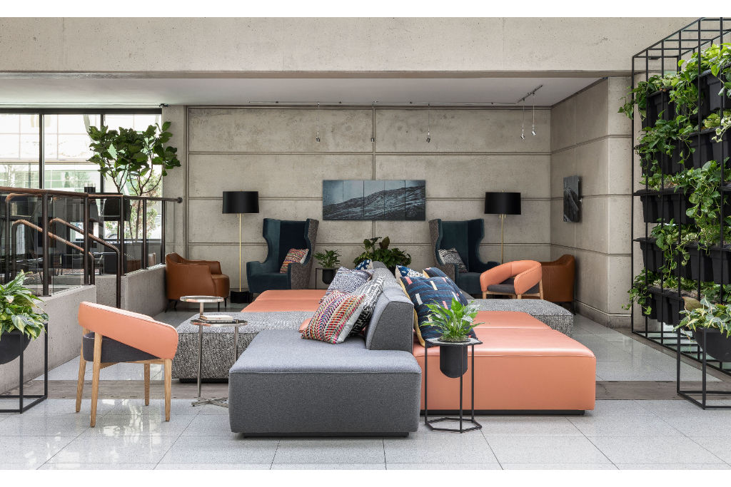 image A spacious and well-lit lobby that offers the perfect mix of style and comfort.
