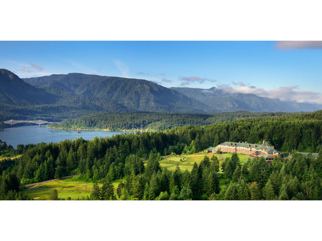 image Surrounded by the stunning natural beauty of the Columbia River Gorge, Skamania Lodge is a tranquil retreat.