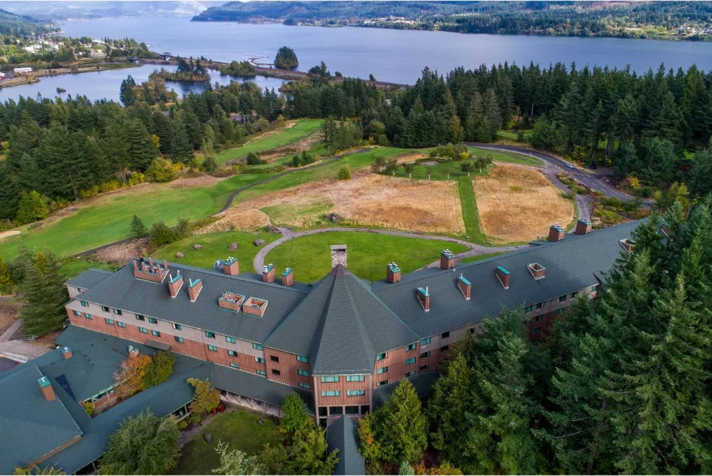 image A picturesque retreat nestled in the heart of the Columbia River Gorge, Skamania Lodge offers unparalleled natural beauty.