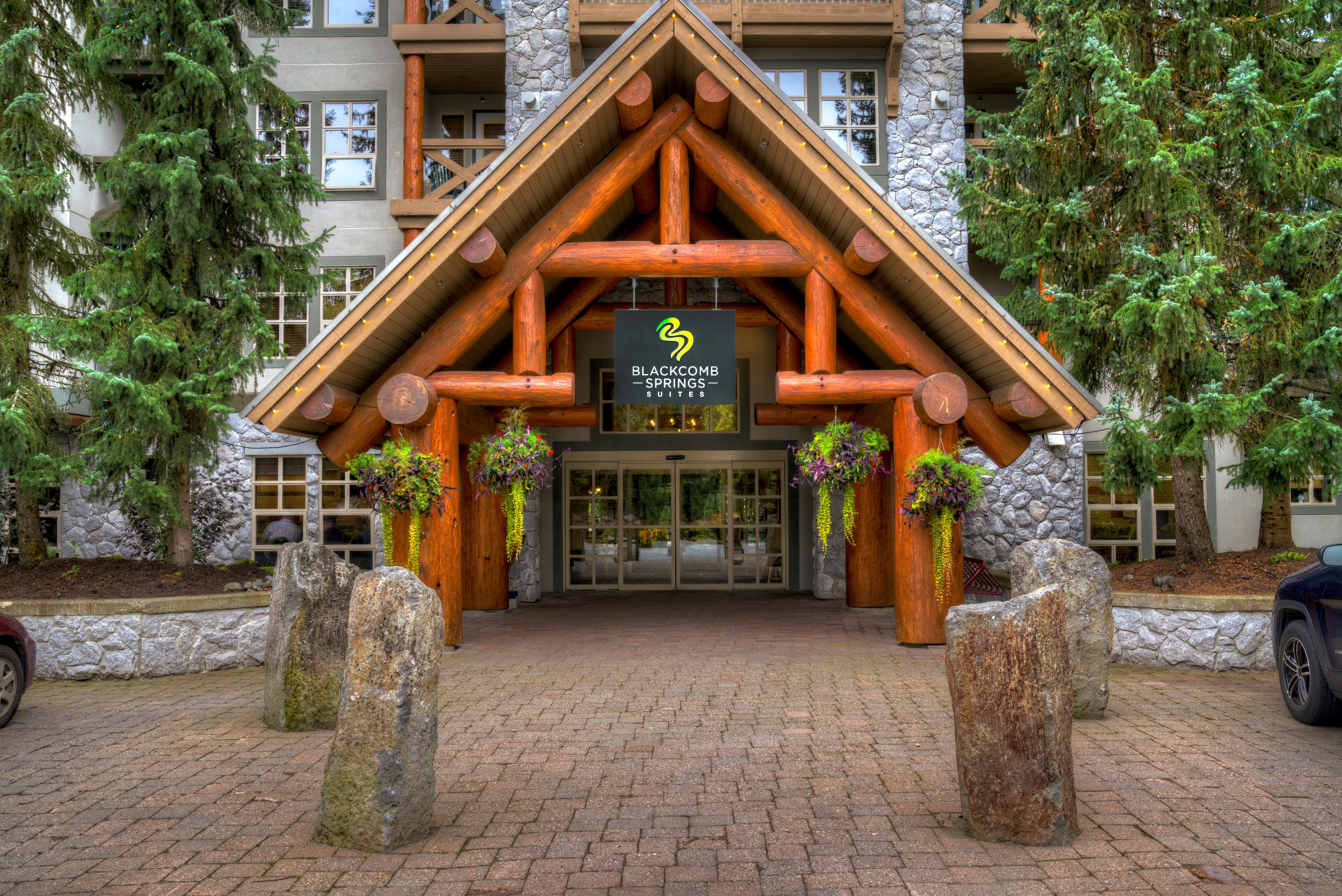 image Welcoming entrance to your summer mountain retreat.