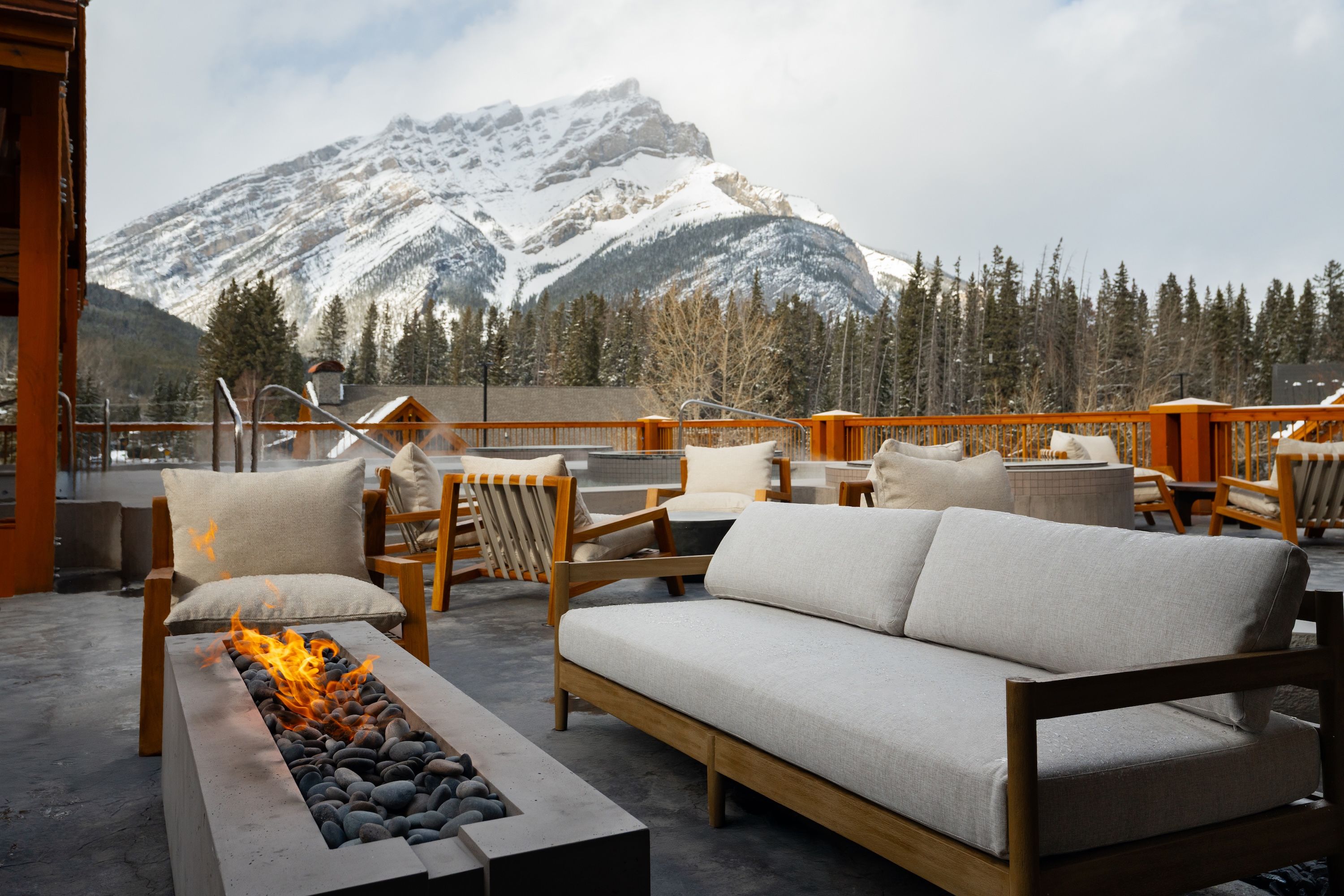 image Gather around the fire pit on the terrace, sharing stories with the mountains as your backdrop.