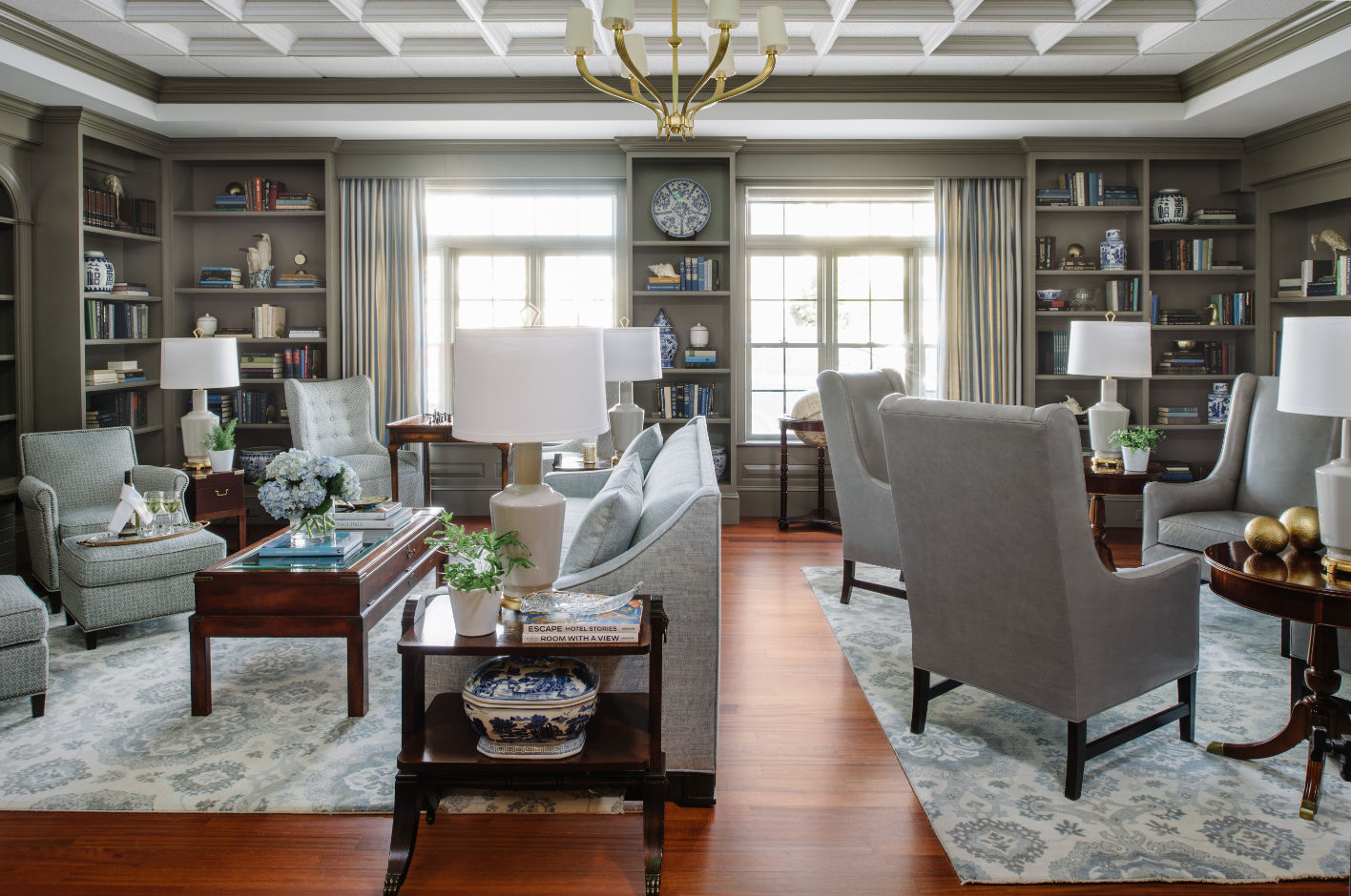 image Sophisticated and serene, this inviting lounge is perfect for quiet moments or lively conversation.
