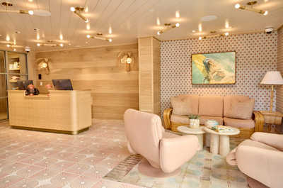 Step into a calming blend of soft hues and gentle textures, where check-in feels more like coming home.