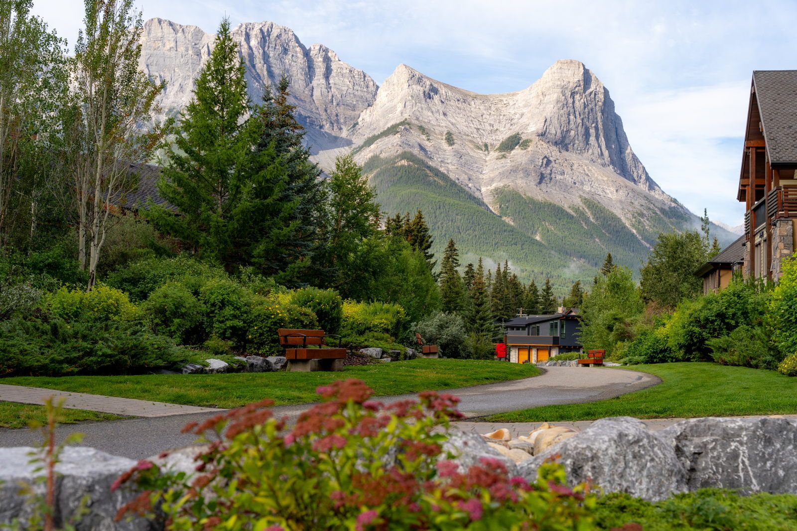 image Take in the stunning mountain backdrop as you unwind in tranquil gardens.