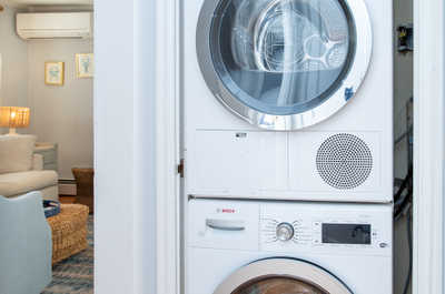 Convenient in-suite washer and dryer make extended stays a breeze.
