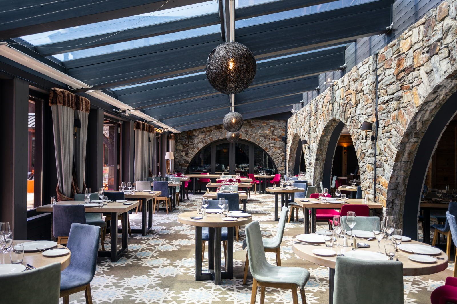 image Warm up after the slopes with a meal in the inviting on-site restaurant