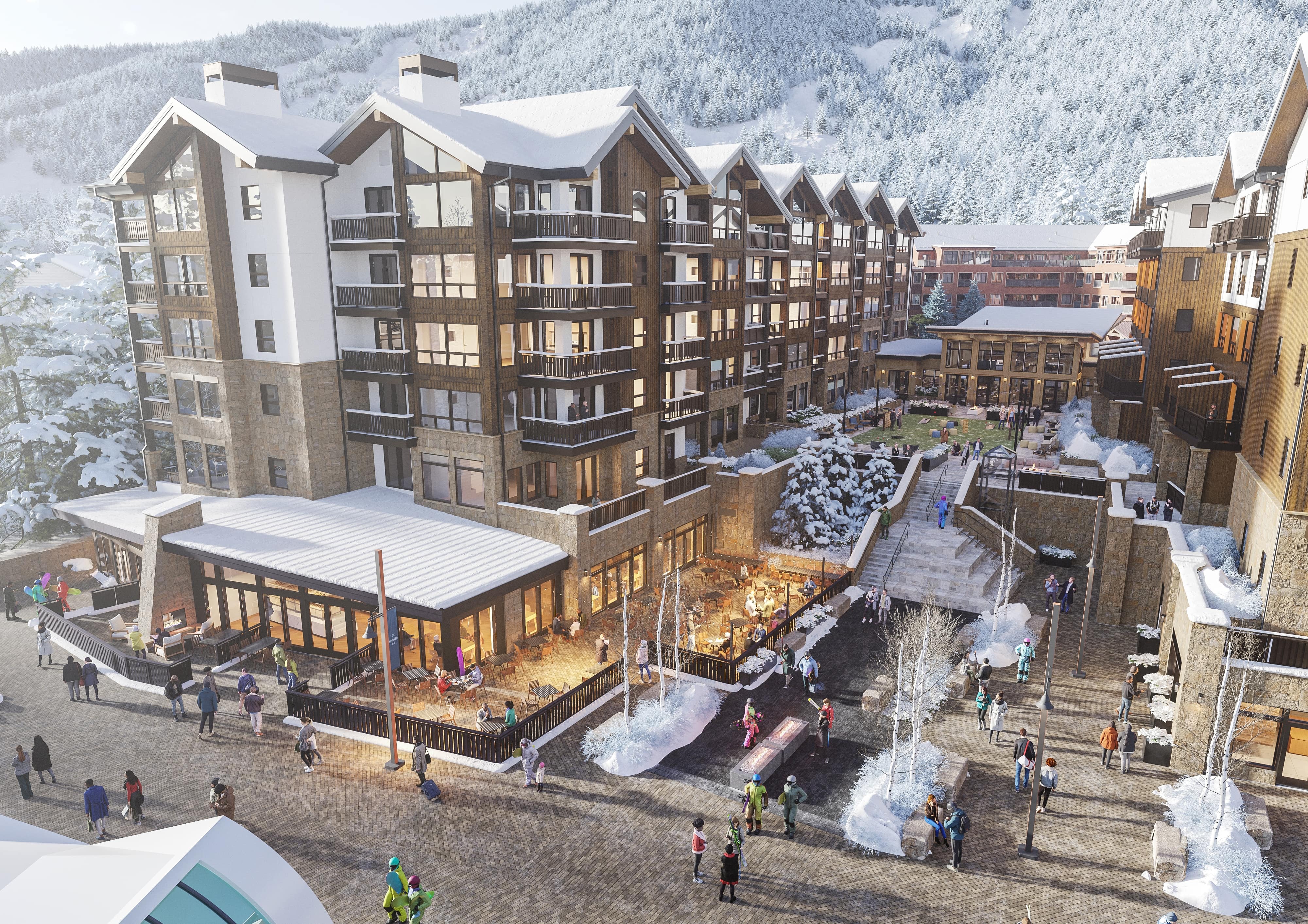image Majestic winter escape with glowing village pathways and ski runs just outside the door.