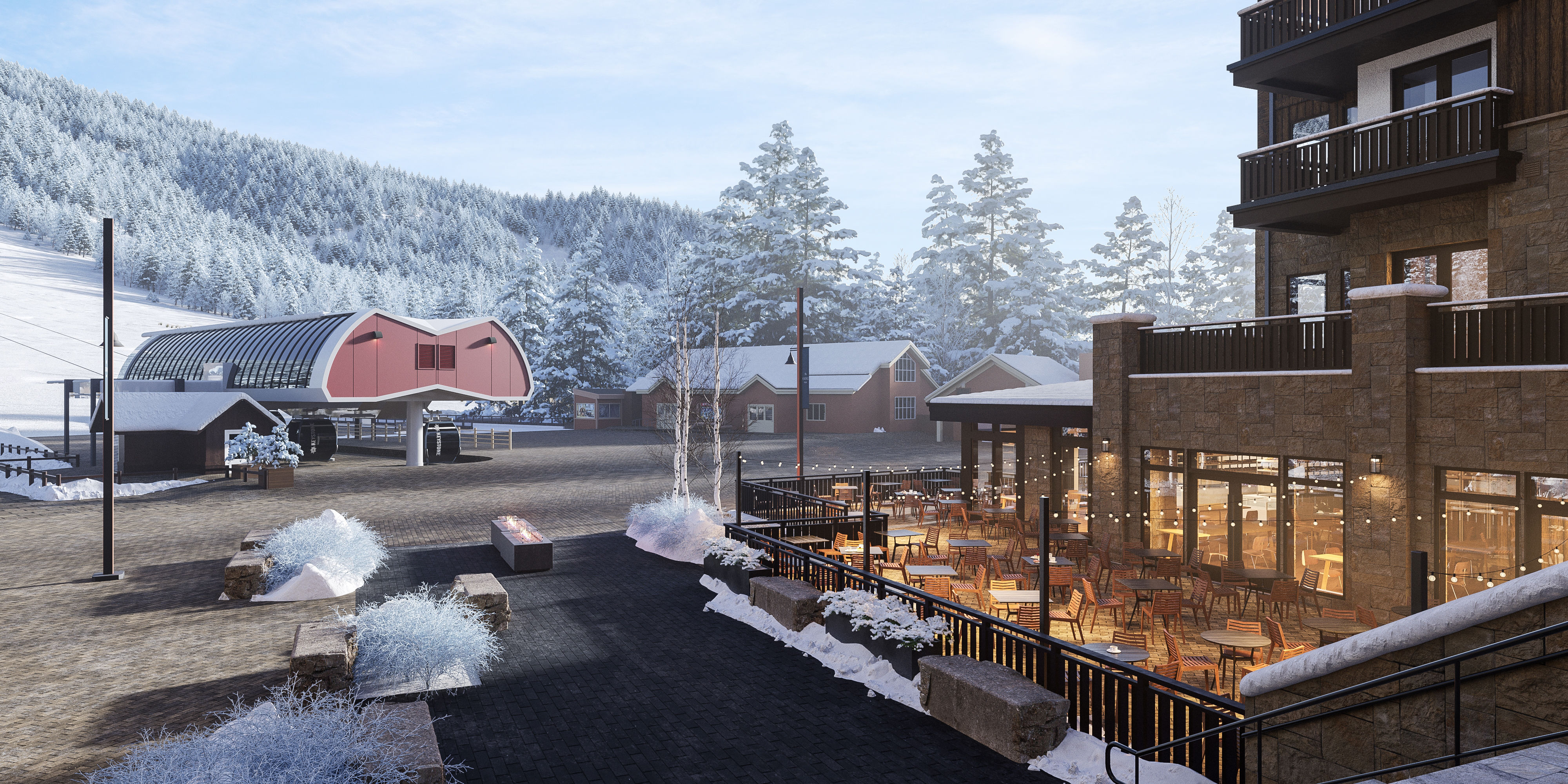 image Snow-draped retreat at the heart of the village, where mountain charm meets effortless slope-side access.